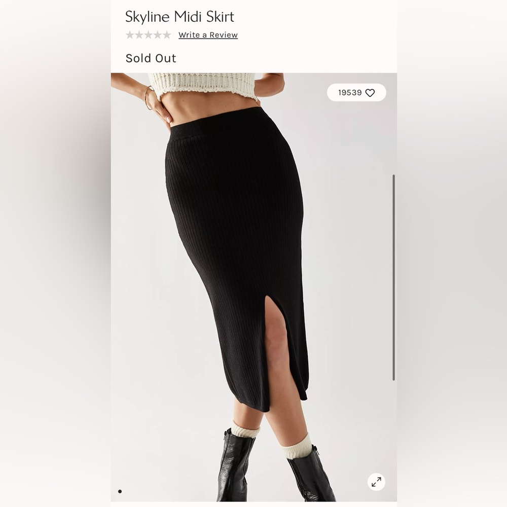 Free People midi Skirt with slit